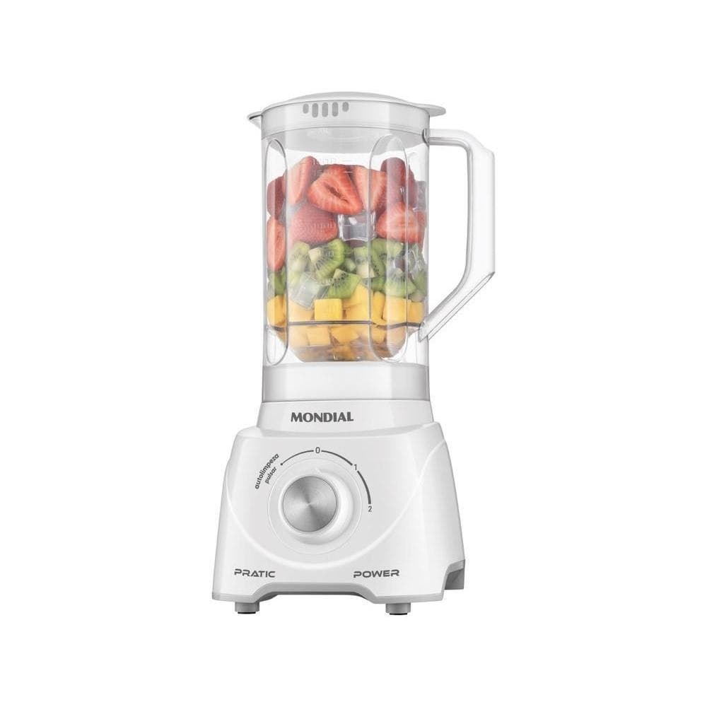 Liquidificador Mondial Pratic Power L-97-W 2 Velocidades Pulsar 550W Branco