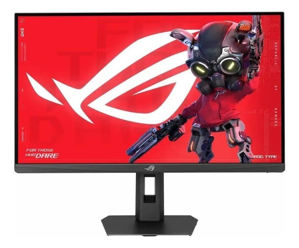 27", Qhd, 220Hz Monitor Gamer Asus Rog Strix, 0.3ms, Fast Ips, Vrr, G-Sync, FreeSync, Hdr 400, Altura Ajustável - Xg27acsr