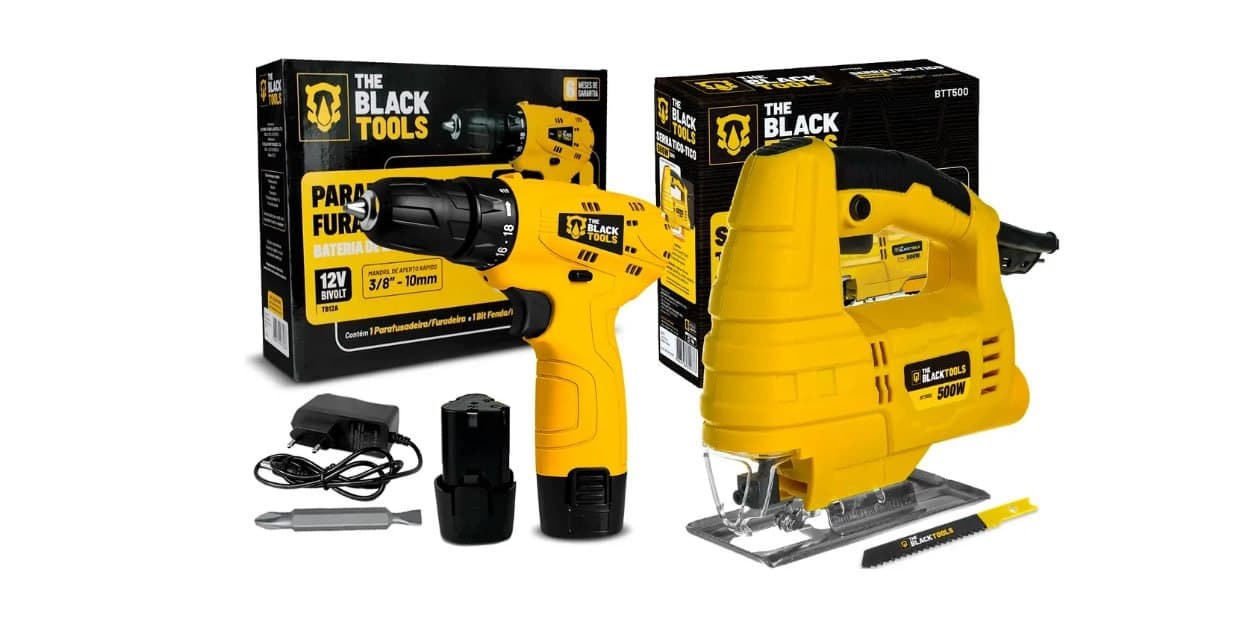 Serra Tico Tico 500w Com Lamina + Parafusadeira 12v Sem Fio