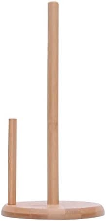 Mimo Style Suporte para Papel Toalha Ecokitchen, Produzido Inteiramente em Bambu 100% Ecológico. Desing Moderno Que Combina Com Todos os Estilos de Cozinha, Utensílio Ideal para Organizar Bancadas