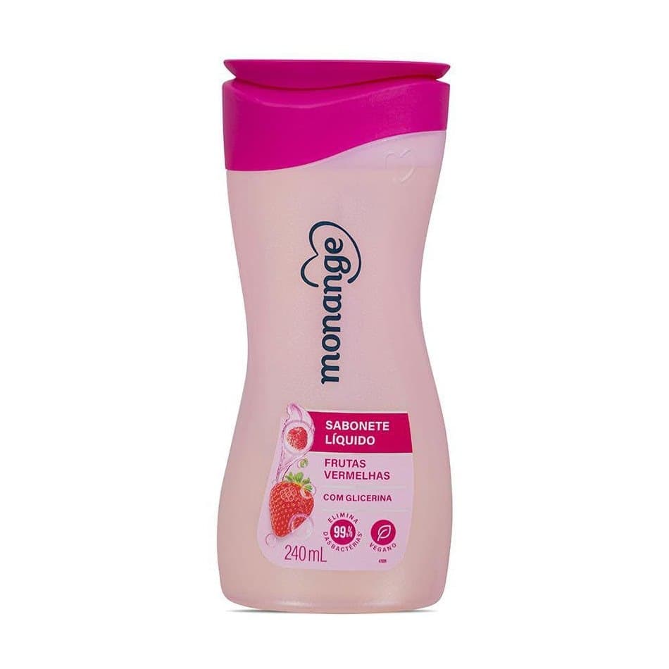 10x Monange Sabonete Líquido Frutas Vermelhas 240Ml