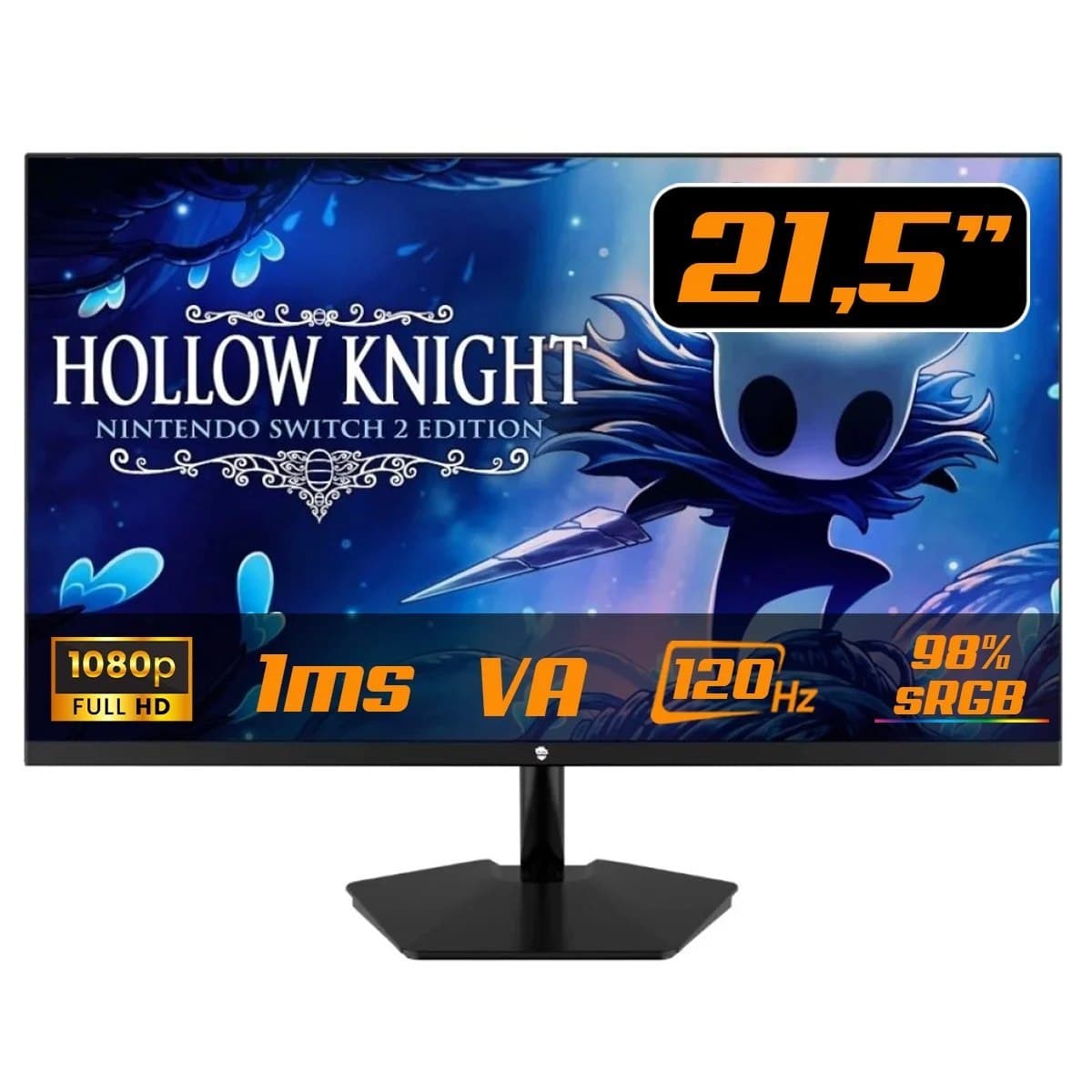 Monitor Gamer Ninja Tenseigan, 21.5 Pol, Full Hd, 1ms, 120Hz, Va, 98% sRGB, Vga/Hdmi, Gn-Mn-Tsg21fsvfc1b