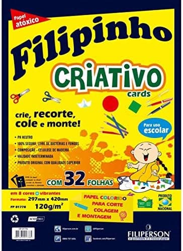 Bloco para Educacao Artistica Filipin.Criat.8Cor.A3.120G.32F-Envelope - 67105