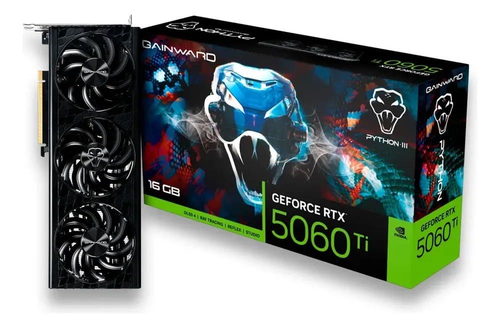 Rtx 5060 Ti 16Gb Placa De Vídeo Gainward Rtx5060ti 16Gb Python Iii Gddr7