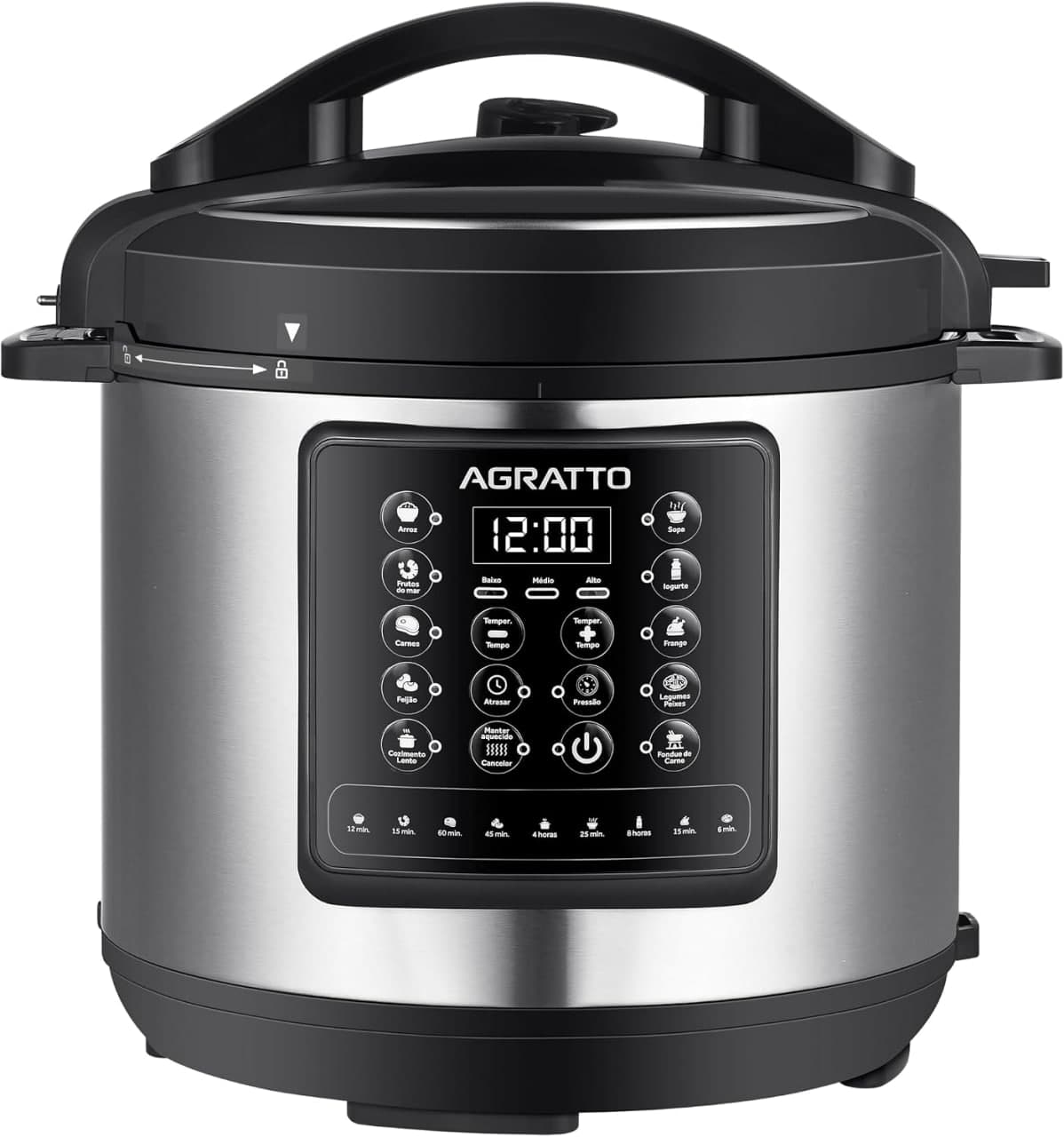 Panela de Pressão Multifunções Digital Agratto APPD01L-01 Inox
