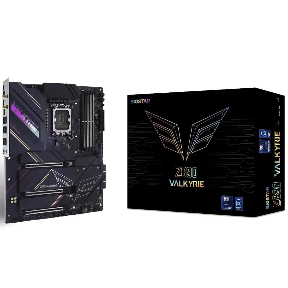 Placa Mãe Biostar Z890 Valkyrie, Chipset Z890, Intel LGA 1851, ATX, DDR5, IZ89AADT-R01-BS215D