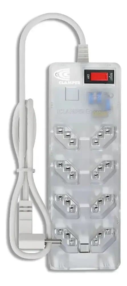 Filtro De Linha Régua Dps Clamper Energia 8 Lcf Transparente