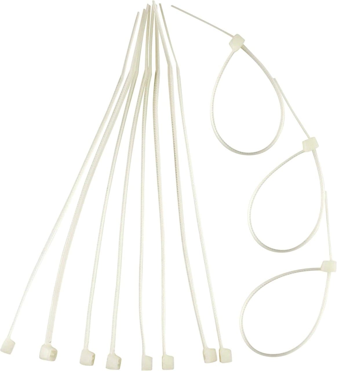 EDA Abraçadeira De Nylon 2 5 X 150 Mm Com 100 Peças Branca Eda