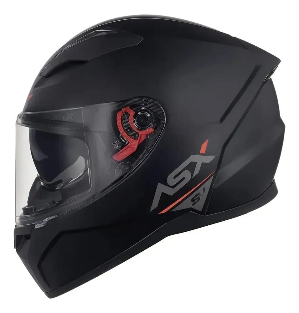 Capacete Moto Asx City Solid Sv Visor Solar Cor Preto Grafite Fosco Tamanho Do Capacete 58