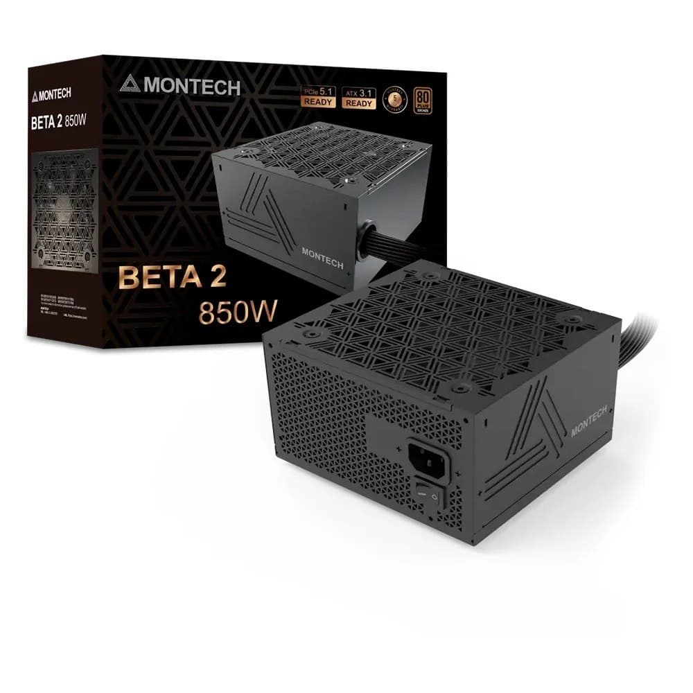 Fonte Montech Beta 2, 850W, Preto - Beta2850w