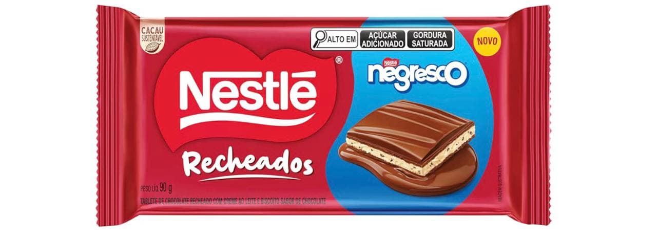 Nestlé Negresco Recheado 90g Tablete