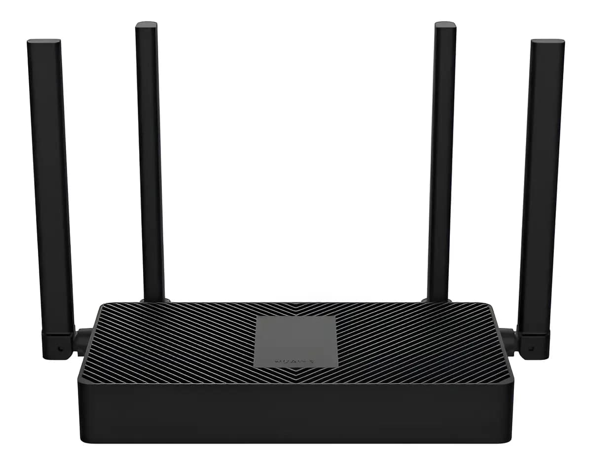 Roteador Wi-Fi 6 Huawei AX3S de Banda Dupla e 4 Antenas Preto