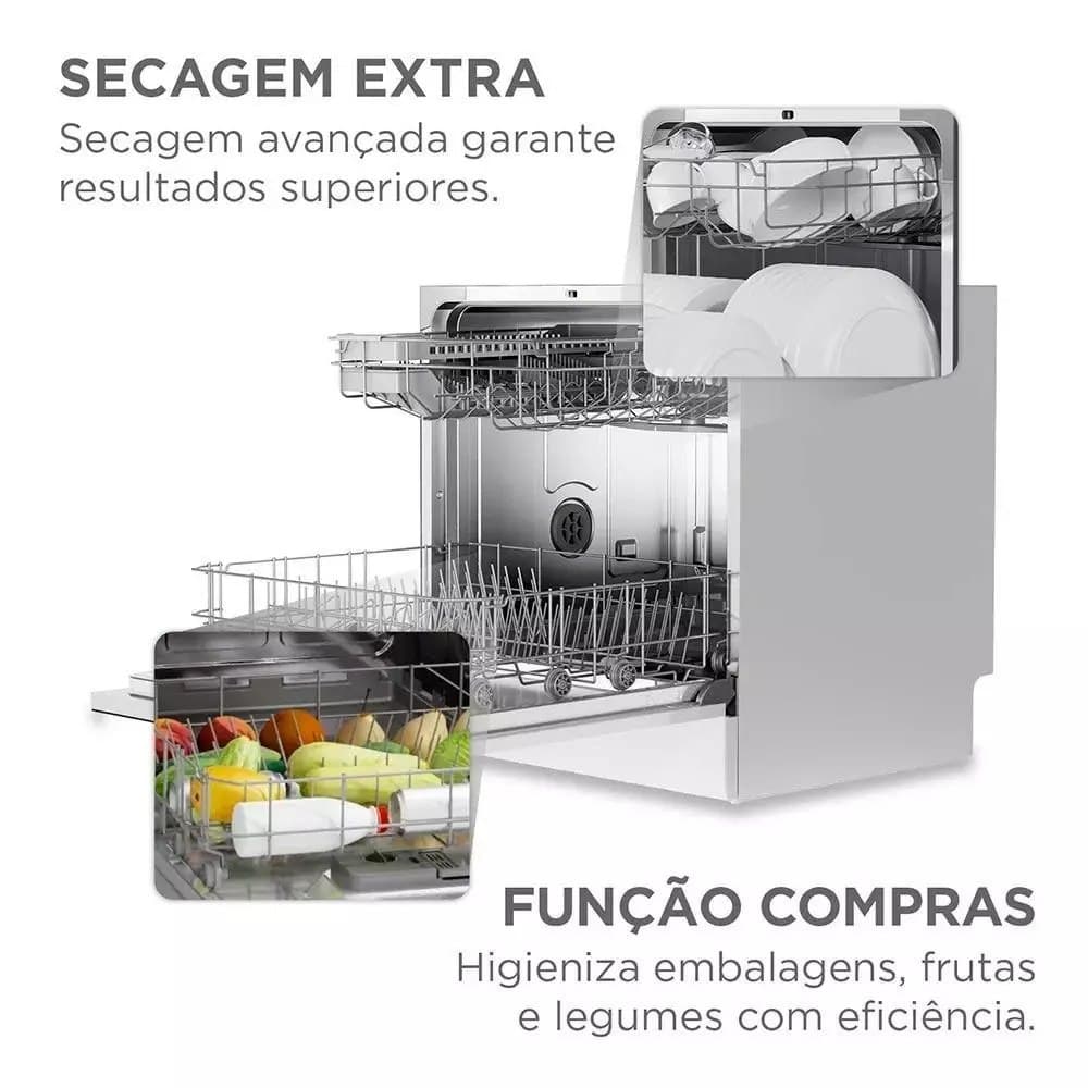 Lava-louça 220v Midea 8 Serviços Mdwtf08w2 - Branca