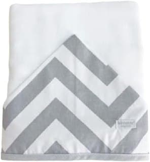 Biramar Baby Toalha De Banho Para Bebê Fralda Com Capuz Brooklyn Chevron Cinza Cinza