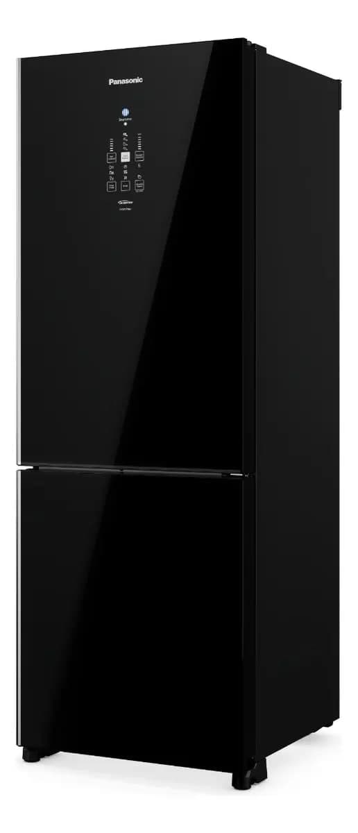 Geladeira Panasonic Intuitive+ BB65 Frost Free Inverter 467L Black Glass NR-BB65GV7B Bivolt