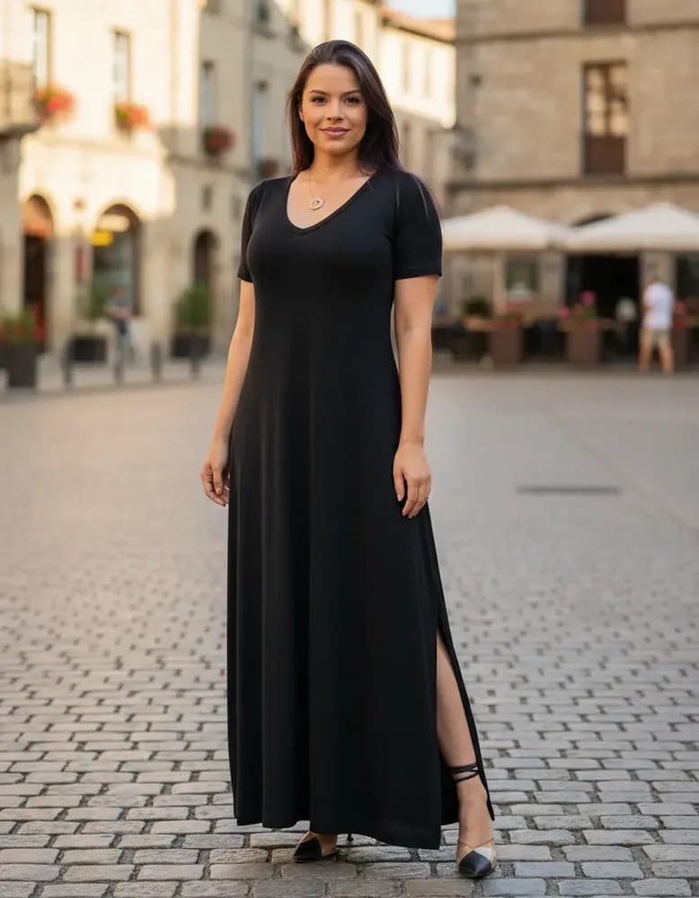 Vestido Gola V