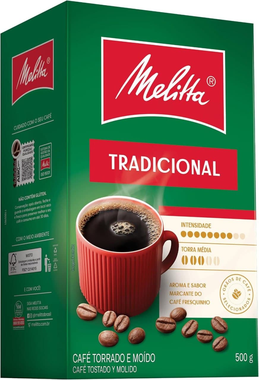 Café Tradicional Melitta Vácuo 500g