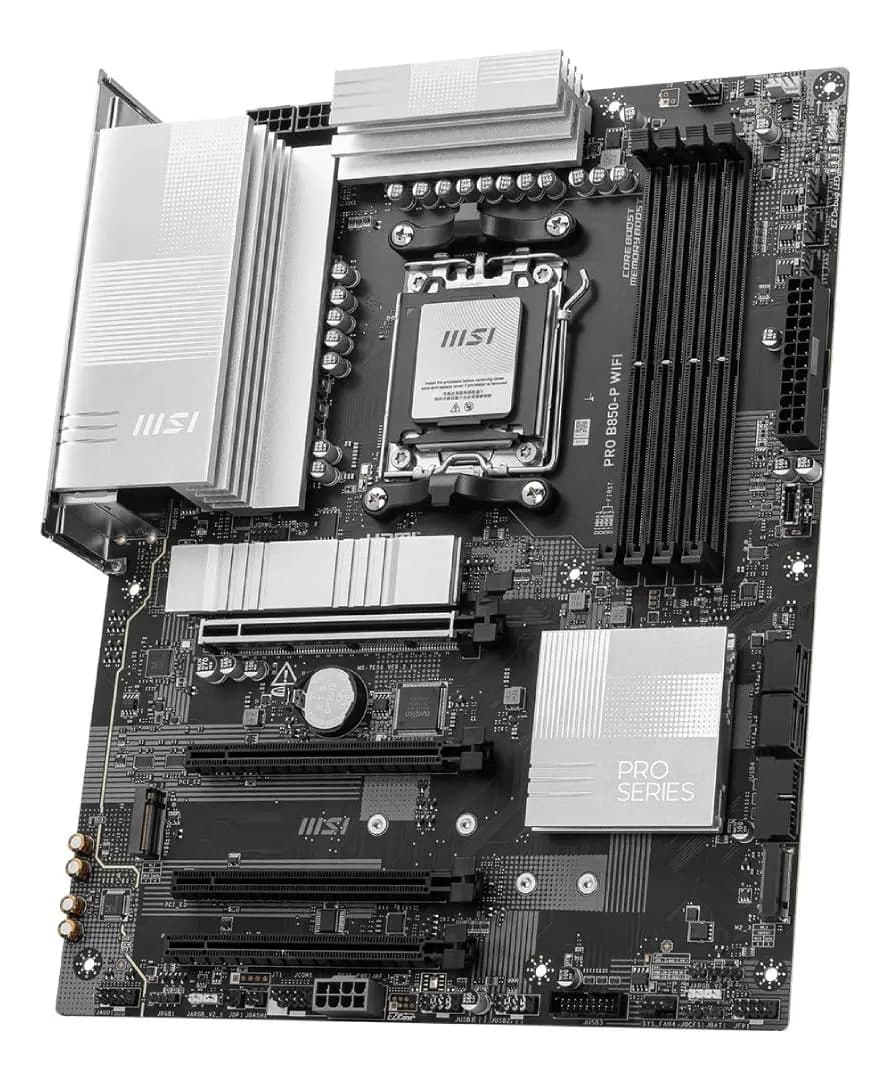 Placa-mãe Msi Pro B850m-p Wifi, Matx, Ddr5, Am5 Preta Cor Preto
