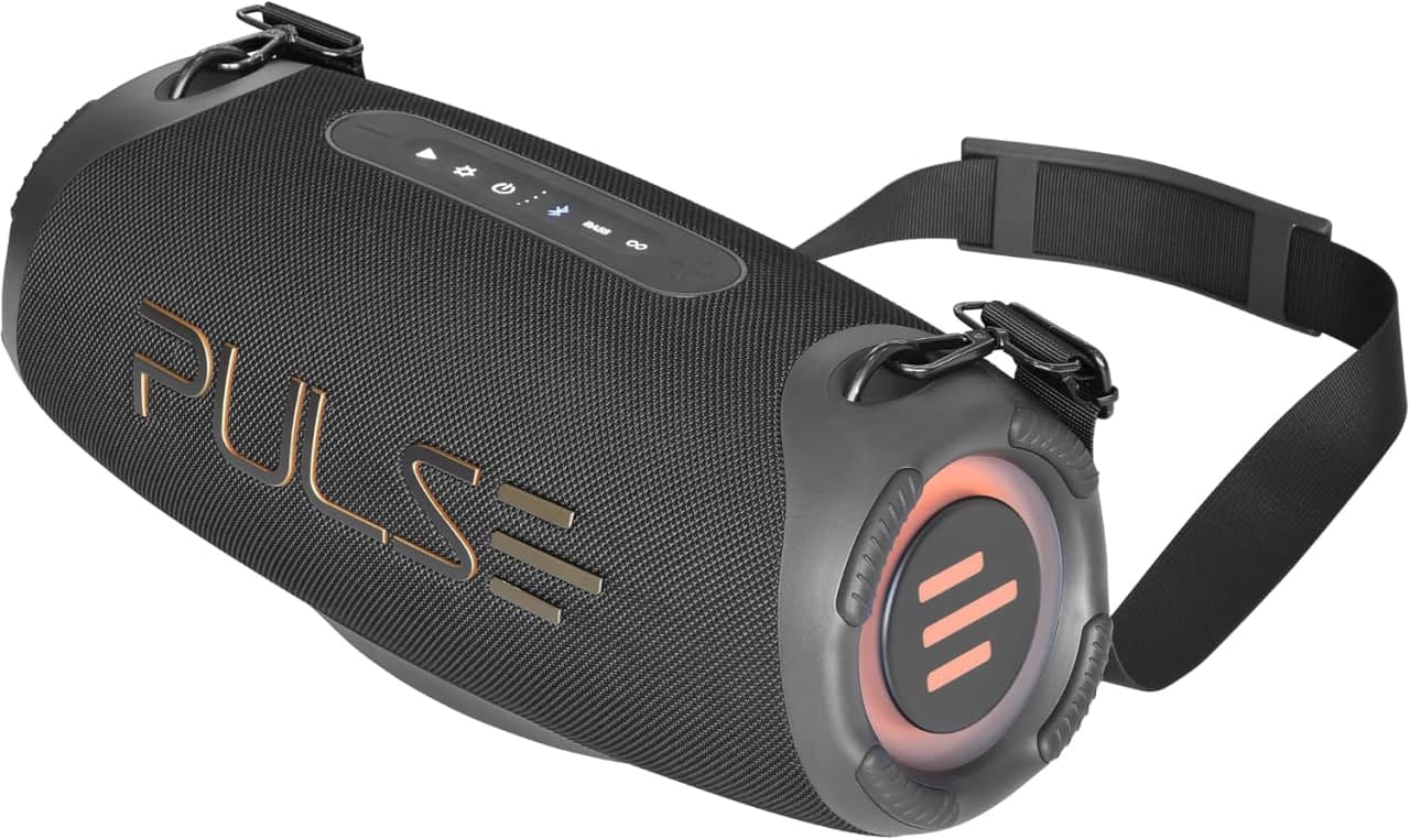Caixa de Som Bluetooth Pulse E Boombox, Resistente à Água IPX6 e com Iluminação LED RGB – SP627