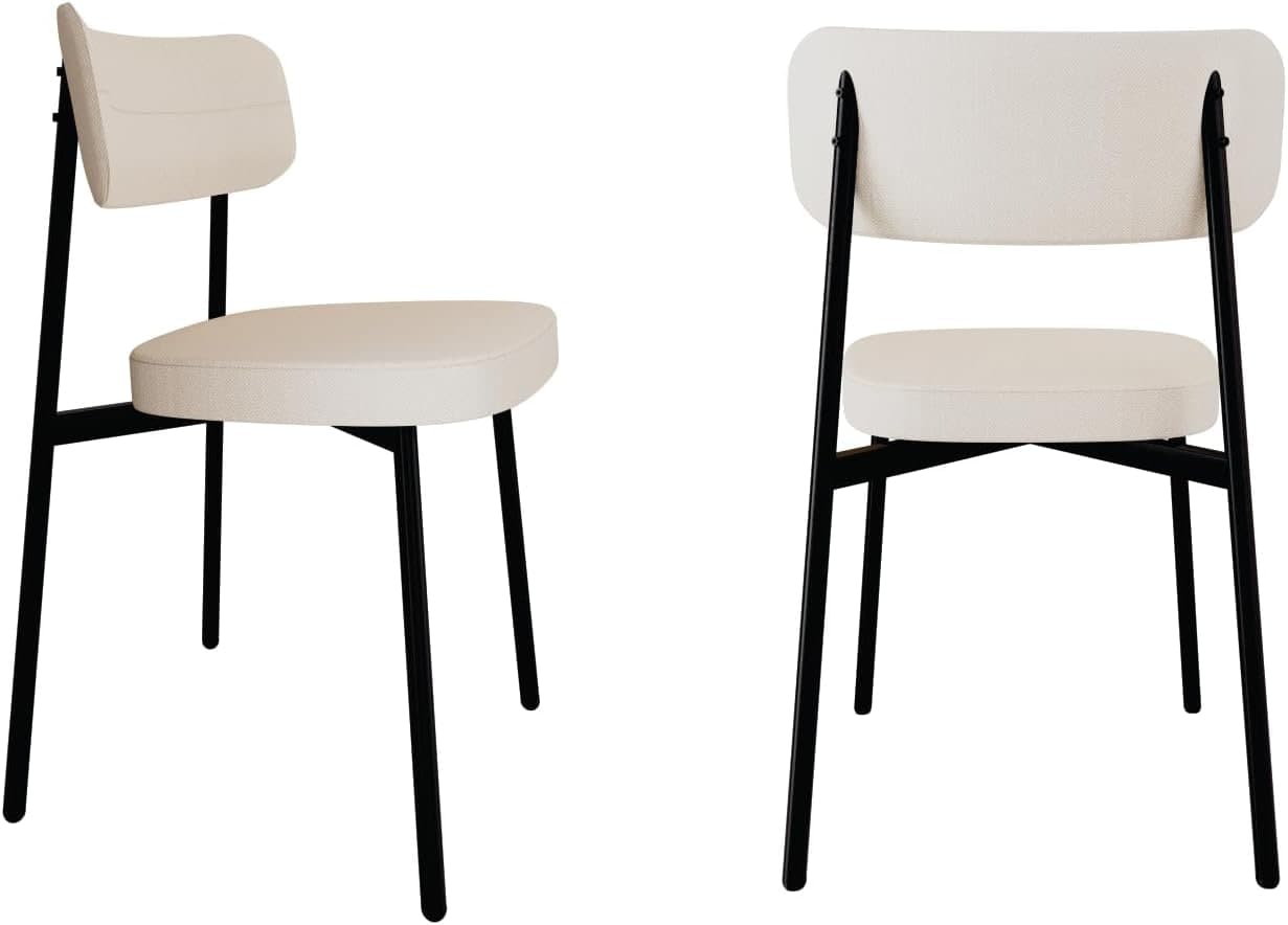 Cadeira Fixa Alloa Metalig, 2 Unidades, 4 Pés, Estilo Contemporâneo, Estrutura em Aço, 50 x 44,7 x 83,8 cm, Cor Corriente Palha