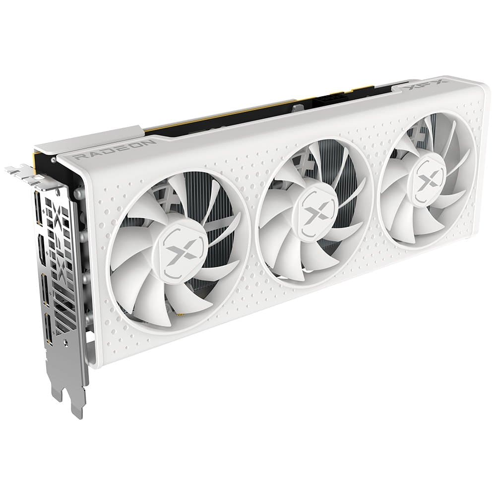 Placa de Vídeo XFX Speedster QICK308 Radeon RX 7600 White AMD Edition, 8GB, GDDR6, 128-bit - RX-76PQICKWY