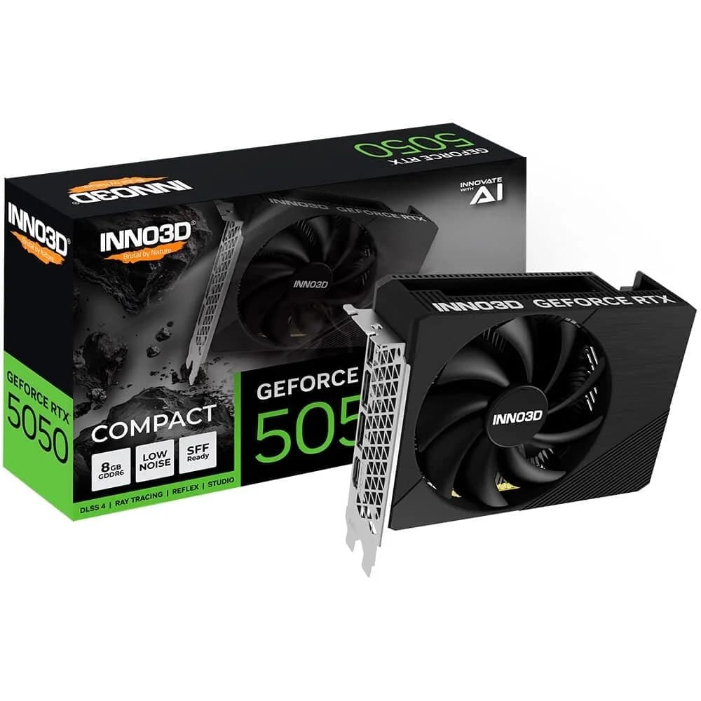 Placa de Vídeo PNY RTX 5050 STD 8GB GDDR6 SingleFan NVIDIA GeForce - VCG50508SFXPB1