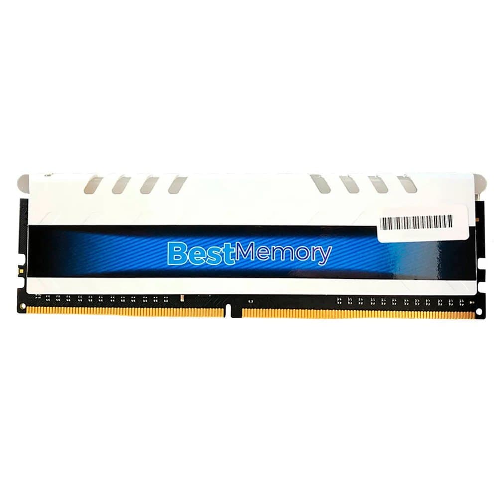 Memória Best Memory Gamer Highlander, RGB, 16GB, 3000MHz, DDR4, CL15, BT D4 16G, 3000DW, Branco
