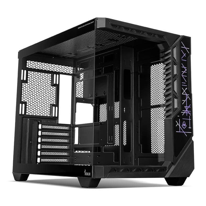 Gabinete Gamer Mancer Hemlok, Mid-Tower, Lateral de Vidro, Preto, Mcr-Hemlok-Bk
