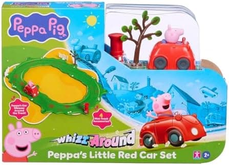 SUNNY, Peppa Pig, Playset Carrinho Vermelho Interativo, Inclui Acessórios e Miniveículo