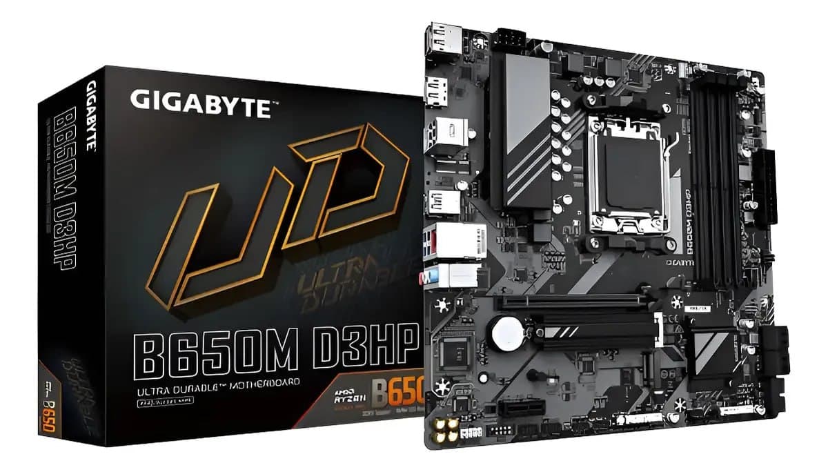 Placa-mãe Gigabyte B650m D3hp 4x Ddr5 Am5 Matx M.2 Preto