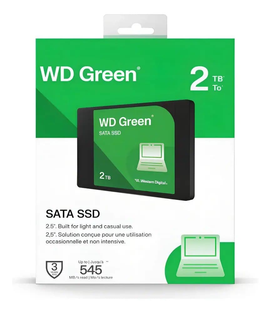 2Tb Sata Ssd Wd Green 2.5 2tb Sata Iii 545 Mb/s - Wds200t5g0a