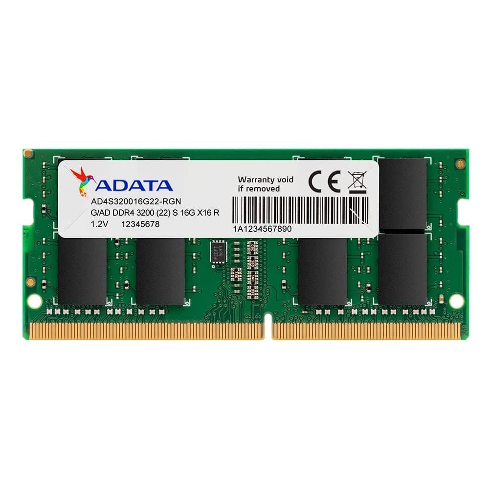 Memória Notebook Adata 8Gb Ddr4 3200 MHz So-Dimm - Ad4s32008g22-Sgn