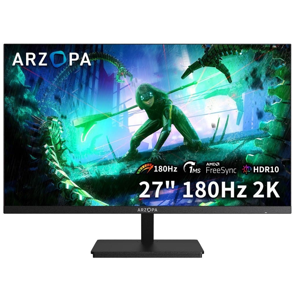 Monitor Arzopa M1rc, Link produto, 27" 2K Qhd 180Hz Ips, 1Ms, 115% Srgb, Usb-C, Hdmi, Display Port