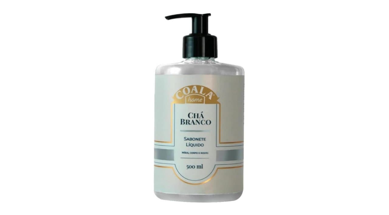Coala Sabonete Liquido Maos e Corpo Limpa Hidrata Perfuma 500ml Cha Branco