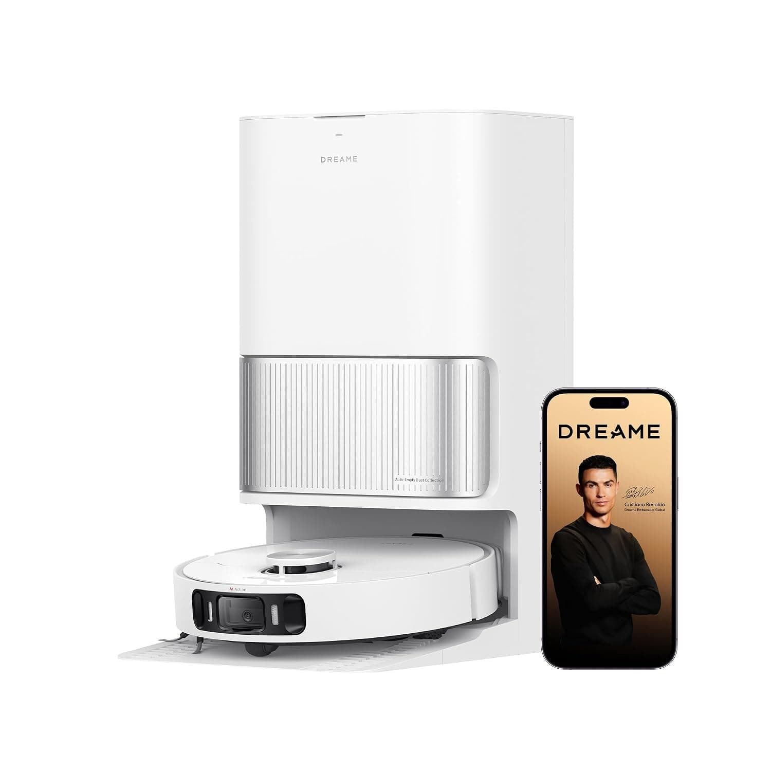 Dreame L40 Ultra Ae Robô Aspirador e Passa Pano, 19.000Pa, PowerDock 8 em 1, Lavagem da Mopa a 75°C, MopExtend, TriCut 3.0, Autoesvaziamento 100 Dias, Dosagem Automática, Amigo dos