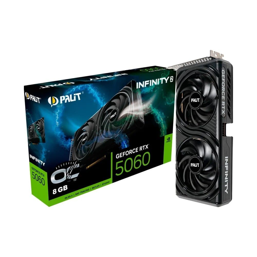 Placa de Video Palit GeForce Rtx 5060 8Gb Infinity 2 Oc Gddr7 128bits - Ne75060v19p1-Gb2063l