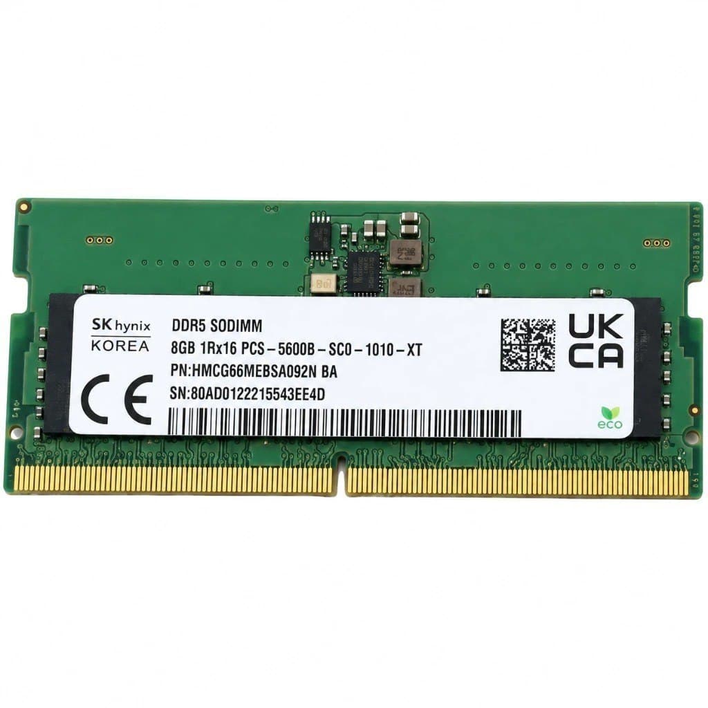 Memoria Ram DDR5 8GB LAPTOP SODIMM 4800MHZ 5600MHZ NOTEBOOK ADATA/XPG/CRUCIAL/SAMSUNG/SK HYNIX LACRADA