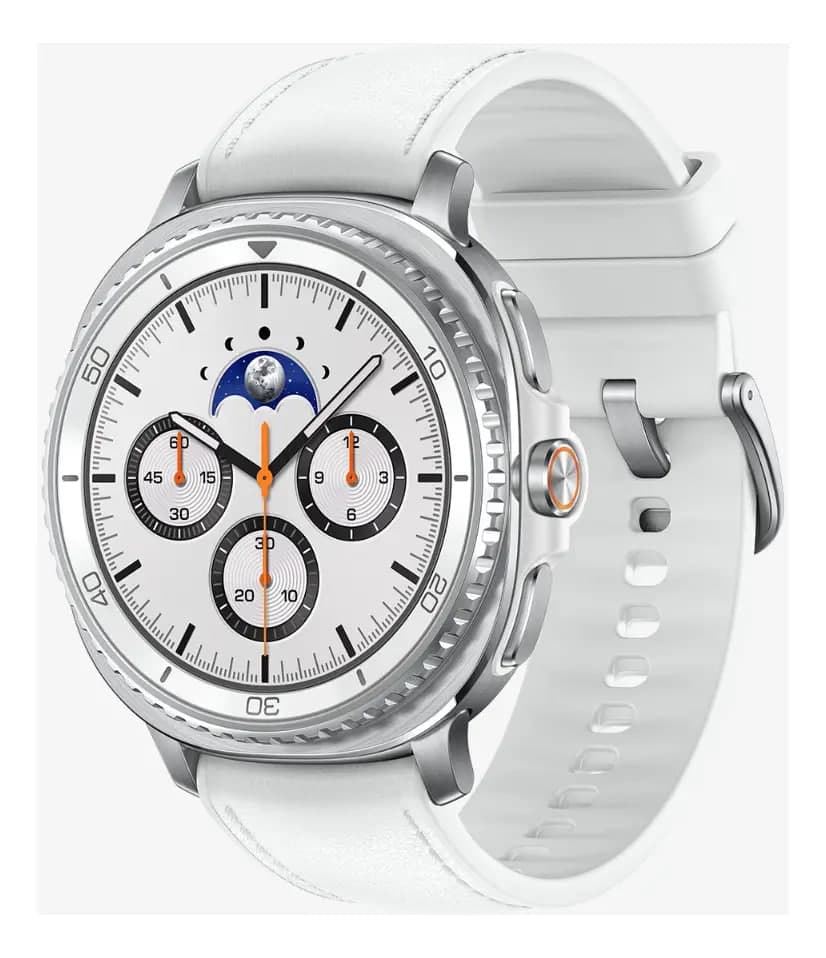 Samsung Galaxy Watch8 Classic Smartwatch 46mm LTE, Galaxy AI, Tela em Cristal de Safira Branco