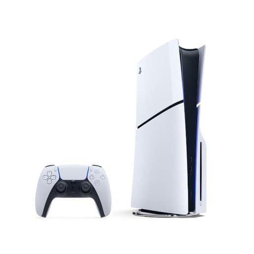 PS5 Console PlayStation 5 Slim Disk 1TB com Leitor de Disco 1 DualSense 4K 120fps Branco