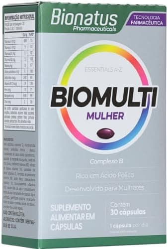 Bionatus, BioMulti, Mulher, Suplemento alimentar, 30 cápsulas, Cinza