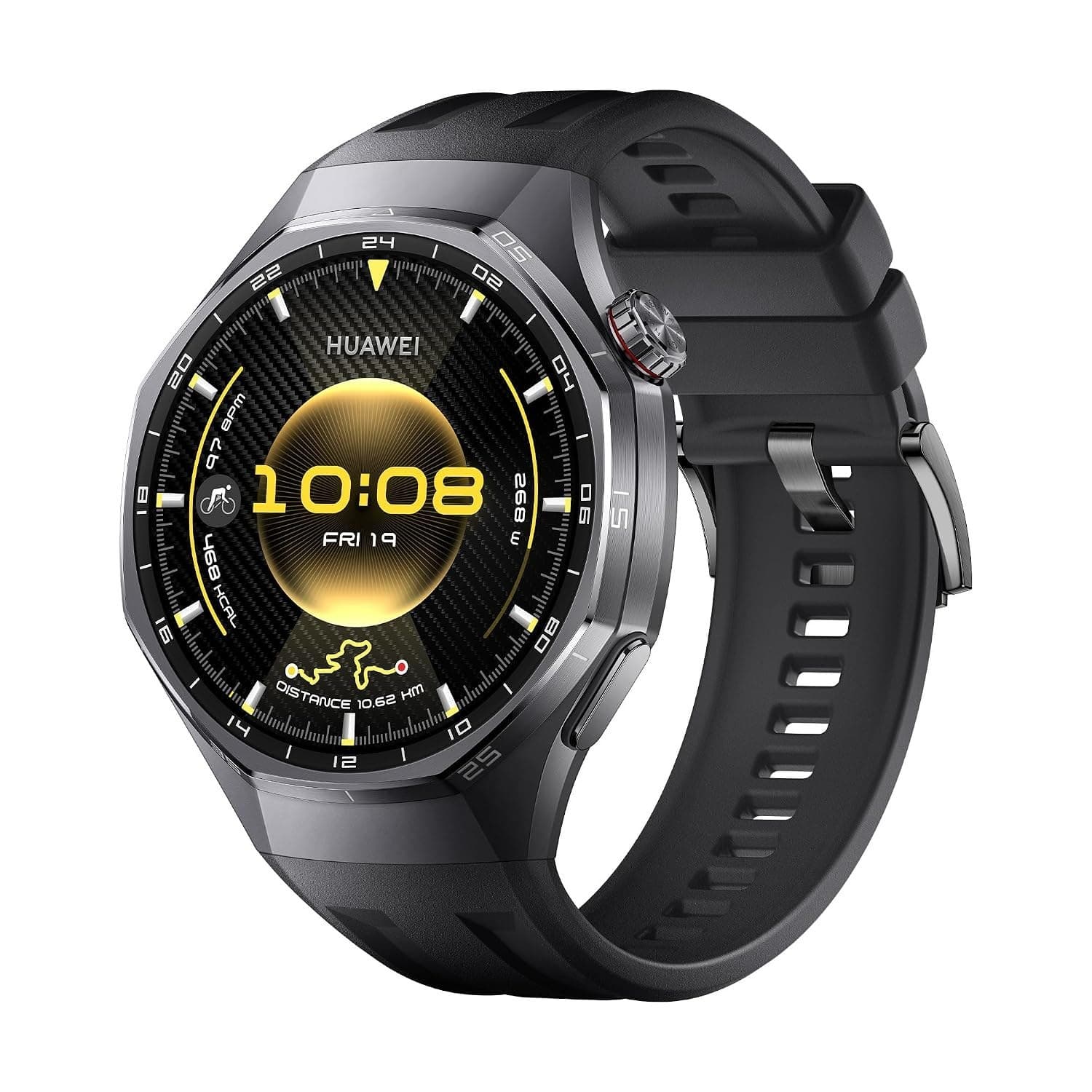 Smartwatch, Huawei Watch Gt 6 Pro 46mm, Bateria com Autonomia de Até 21 Dias, Mais de 100 Modos Esportivos, Corrida de Trilha, Ciclismo, Análise de Ecg, Compatível com iOS e Androi