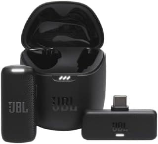 JBL, Microfone Sem Fio, Quantum Stream Wireless, Lapela, USB-C - Preto