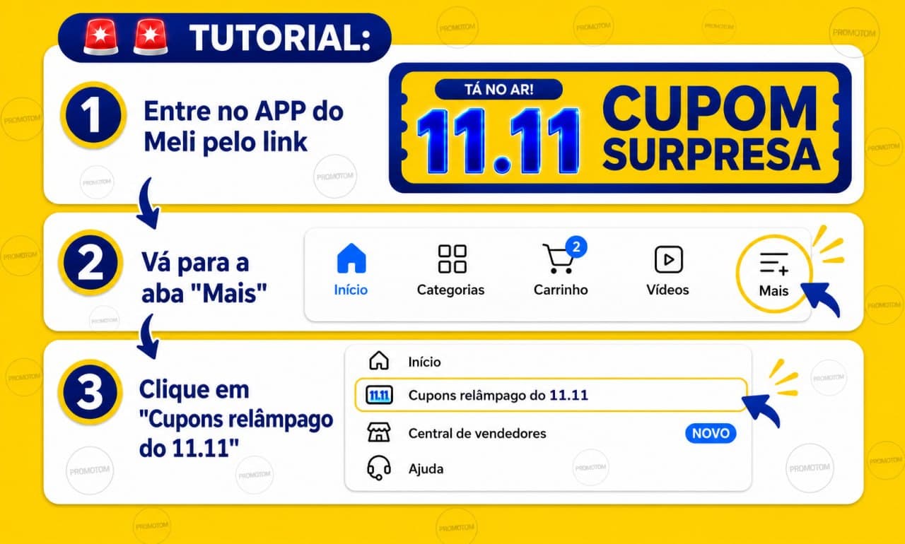 Próximo Cupom 20% OFF Mercado Livre