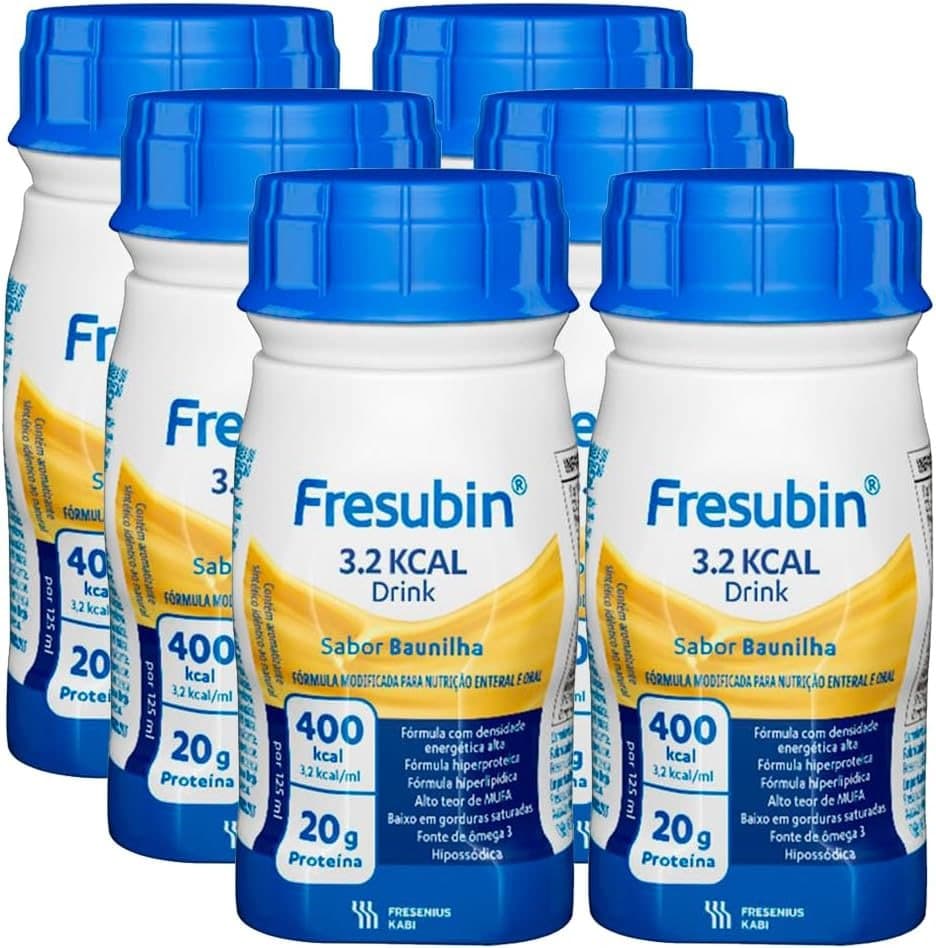 Fresubin 3.2 Kcal Baunilha - 125ml Caixa com 6 - Fresenius
