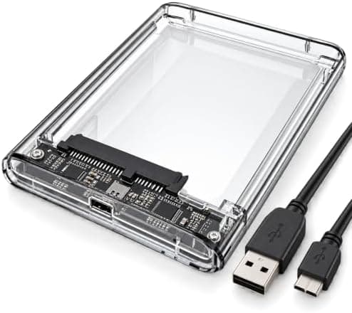 Case para HD/SSD Externo 2.5 SATA, Adaptador HD Notebook Portátil, Transferência Super Rápida Plug and Play