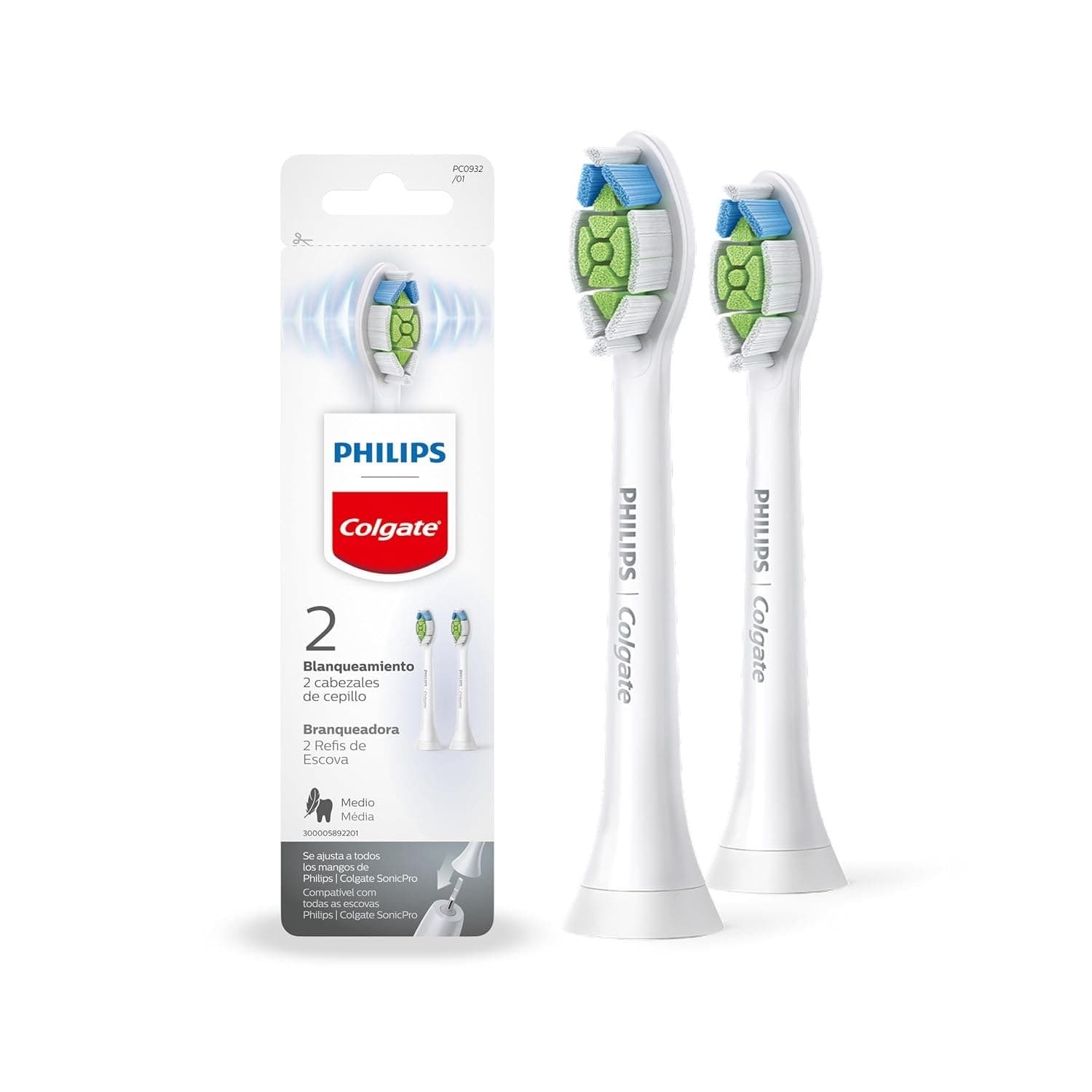 Philips Colgate Refil Branqueadora para Escova de Dente Elétrica, 2 Unid