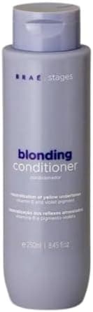 Braé Condicionador Loiro Matizador 250ml - Stages - Neutraliza Amarelo, Hidratação Profunda e Brilho Intenso
