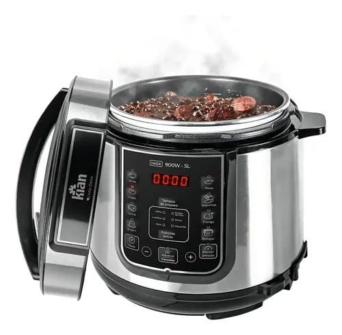 Panela De Pressão Elétrica 5 Litros Kian Inox