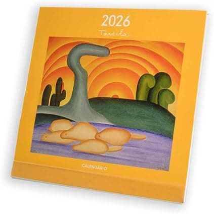 CALENDÁRIO 2026 TARSILA DO AMARAL MESA TECA PAPELARIA