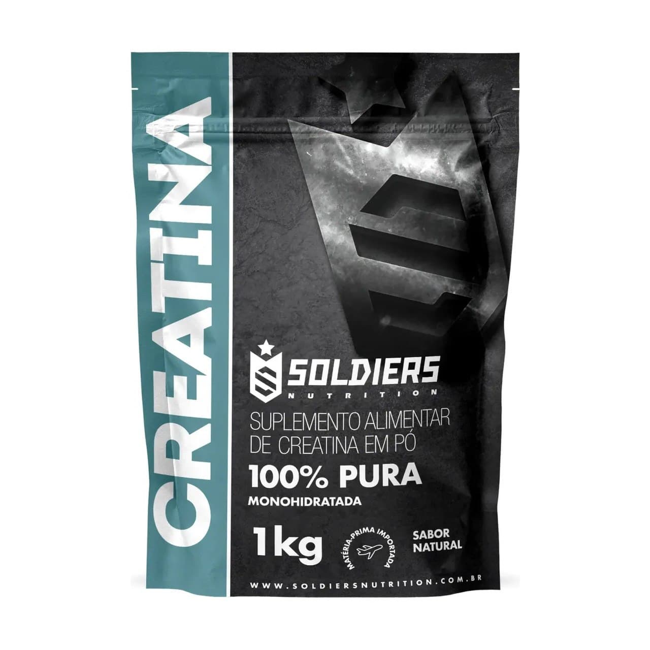 Creatina Soldiers Nutrition Em Pó Sem Sabor X 1kg